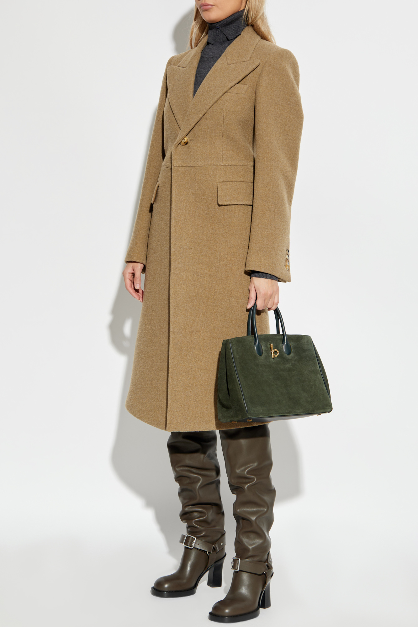 コート Burberry COAT (8099614 C1571) Brown Wool Coat Burberry - Vitkac Canada